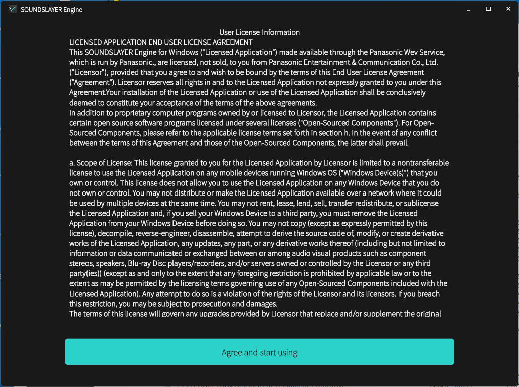 利用規約同意イメージ / Terms of Use agreement image