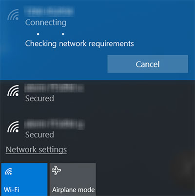 wifi wont turn on windows 10