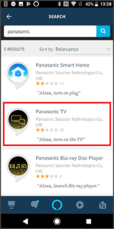 Setup About Voice Control TV Digital AV Support Panasonic