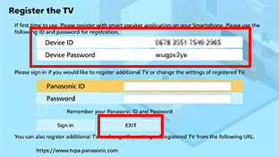 Panasonic smart 2024 speaker settings