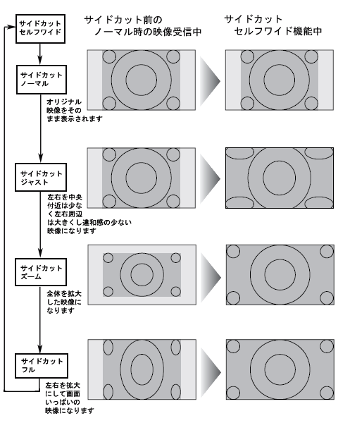 手動サイドカット変移図